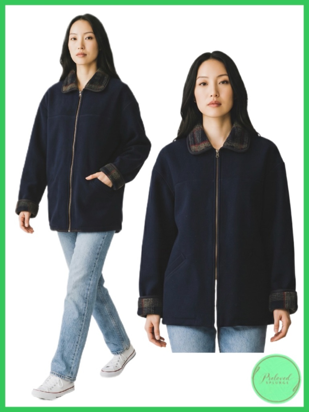 FUDA New York Unisex Long Fleece Sweater Jacket